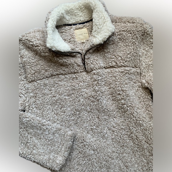 COPPER KEY Sherpa pullover, tan, medium - Picture 3 of 7